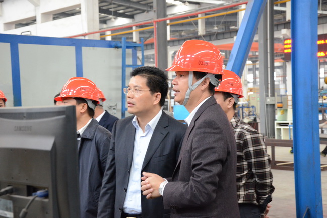 四會市副市長申翰杰率代表團蒞臨我司指導(dǎo)工作