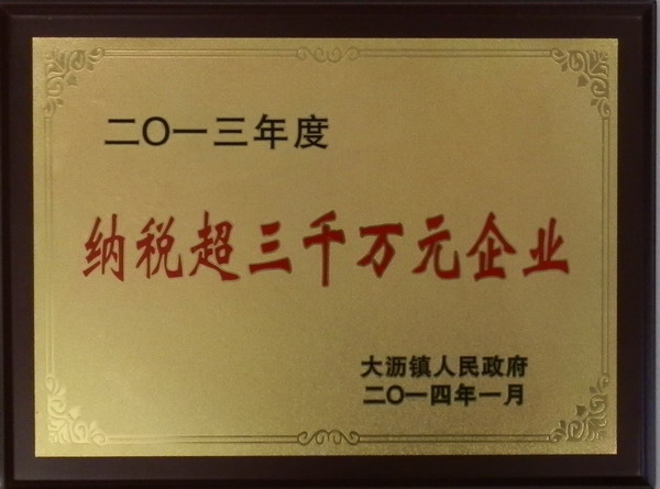 華昌鋁業(yè)納稅超3000萬元受到政府表彰