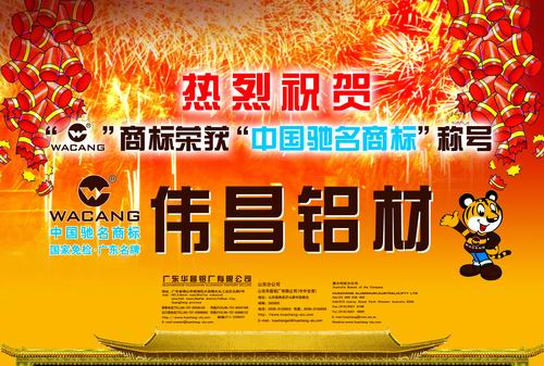 熱烈慶祝 “WACANG偉昌”商標被認定為“中國馳名商標”
