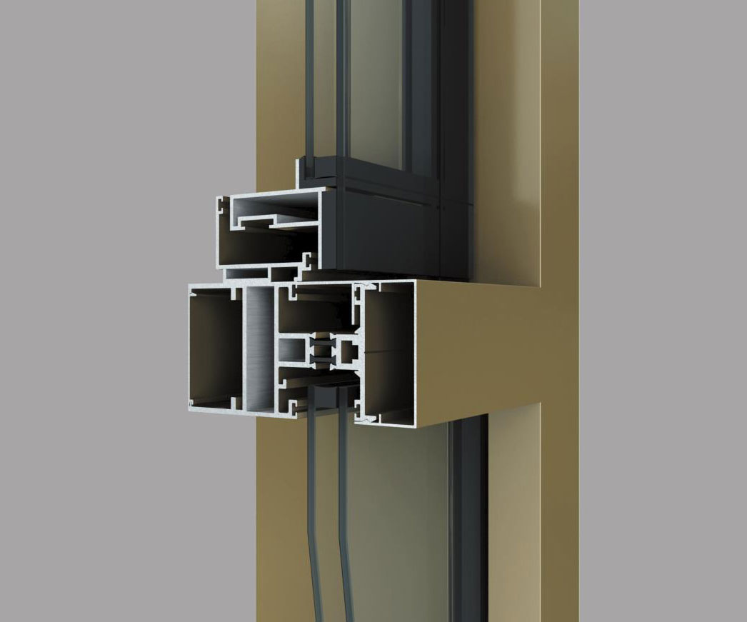 SH110、140系列隔熱斷橋幕墻(65寬)
