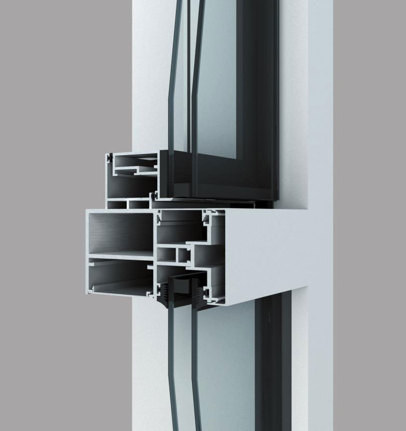 HCMQ130A、175系列明框幕墻(65寬)