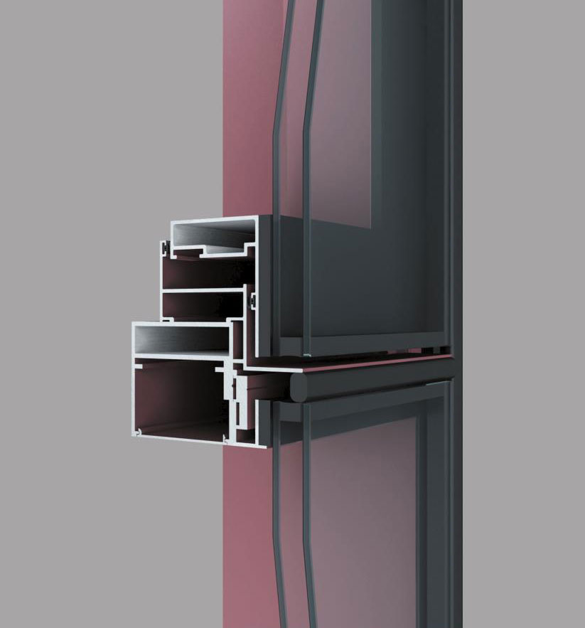 MQ100、120、130、140、150、160、180系列隱框幕墻(65寬)